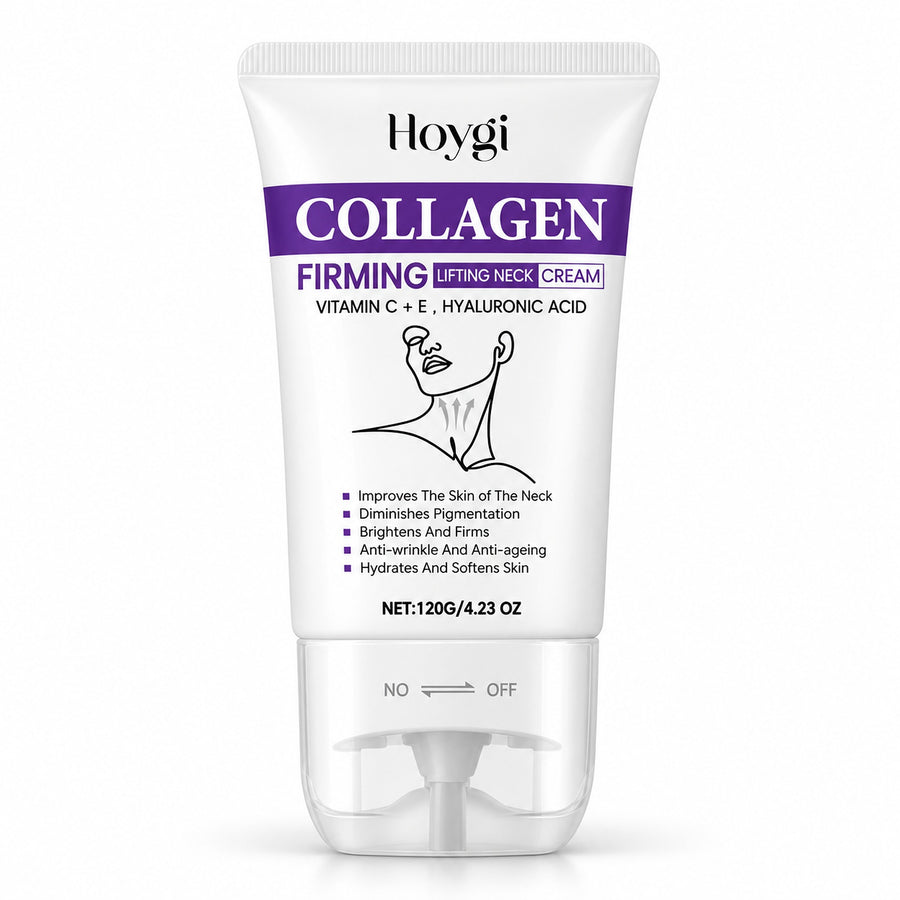 Hoygi Collagen Firming Lifting Neck Cream 120g tube on a white background