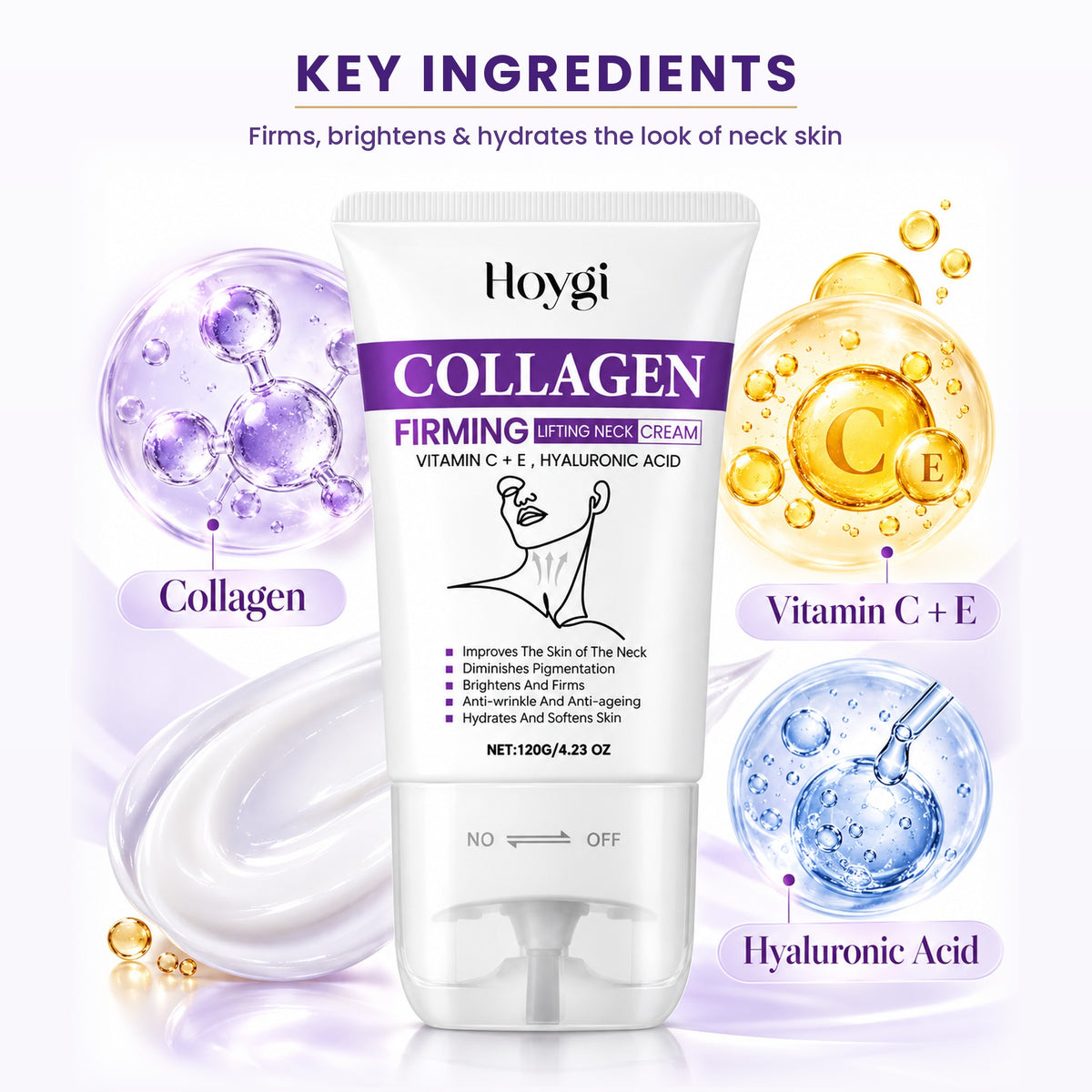 Key ingredients: collagen, vitamin C + E and hyaluronic acid