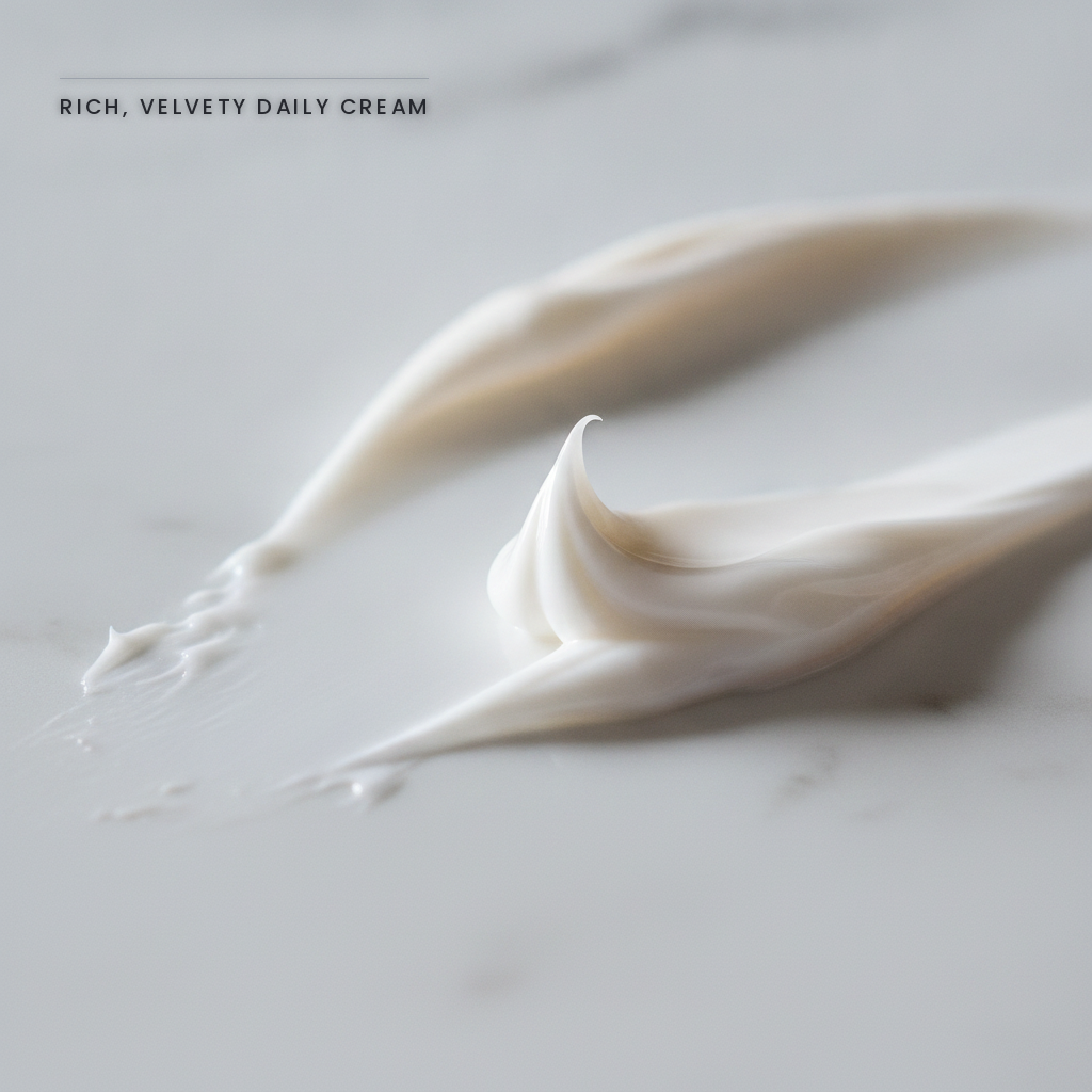 Hoygi Gold Seal Lifting Cream — macro of the rich velvety cream texture