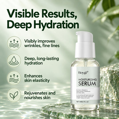 Hoygi serum benefits: visibly improves wrinkles and fine lines, deep long-lasting hydration, enhances skin elasticity, rejuvenates and nourishes skin