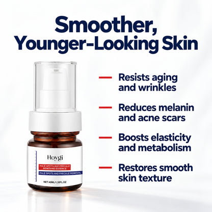 Smoother, younger-looking skin: resists aging and wrinkles, reduces melanin and acne scars, boosts elasticity and metabolism, restores smooth skin texture