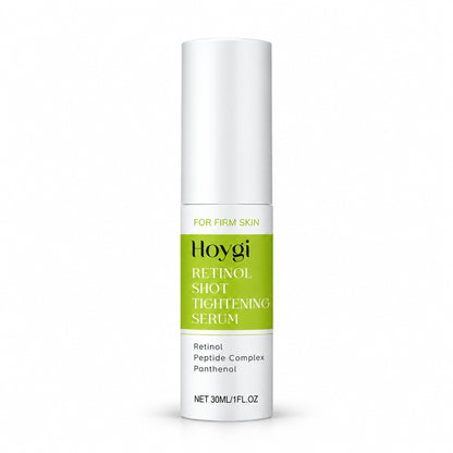 Hoygi Retinol Shot Tightening Serum 30ml pump bottle on a white background