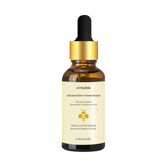 Bee Venom Anti-Aging Firming Face Serum dropper bottle, 15ml — centred on a pure white background