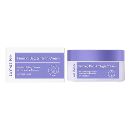 Jaysuing Firming Butt & Thigh Cream 100g — carton and jar packaging shot on white background