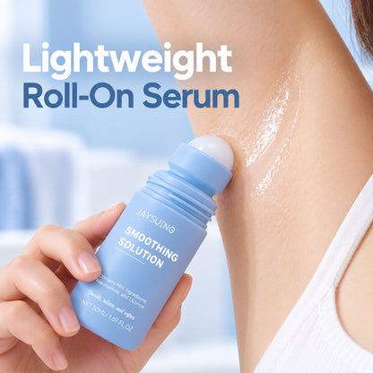 Lightweight roll-on serum gliding over underarm skin from the JAYSUING roller ball