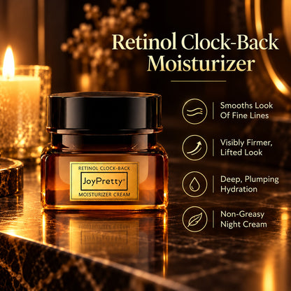JoyPretty Retinol Clock-Back Moisturizer Cream – smooths the look of fine lines, visibly firmer lifted look, deep plumping hydration