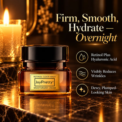 Retinol plus hyaluronic acid night cream to firm, smooth and hydrate overnight for dewy, plumped-looking skin