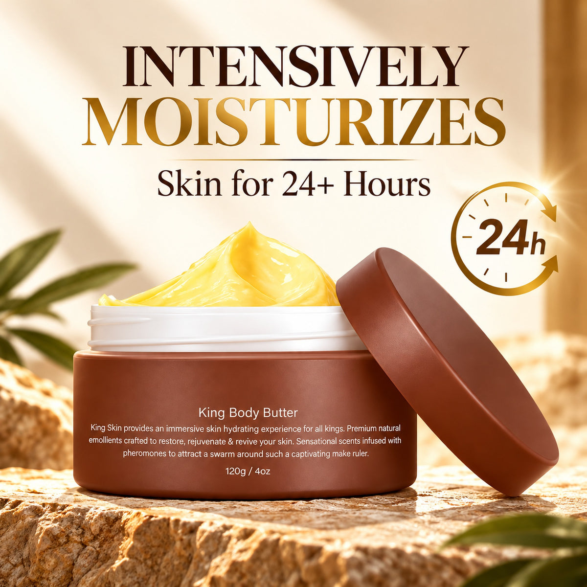 Intensively moisturizes skin for 24+ hours