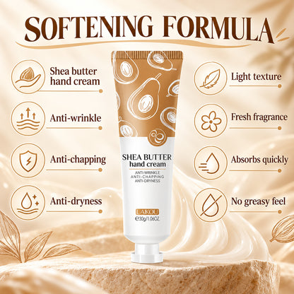 Softening formula: anti-wrinkle, anti-chapping, anti-dryness, light texture, absorbs quickly
