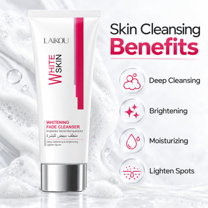 LAIKOU face cleanser benefits: deep cleansing, brightening, moisturizing, lighten spots
