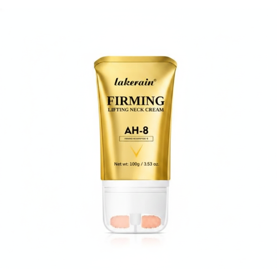Firming Lifting Neck Cream with AH-8 Hexapeptide — centered unboxed hero on white with soft shadow