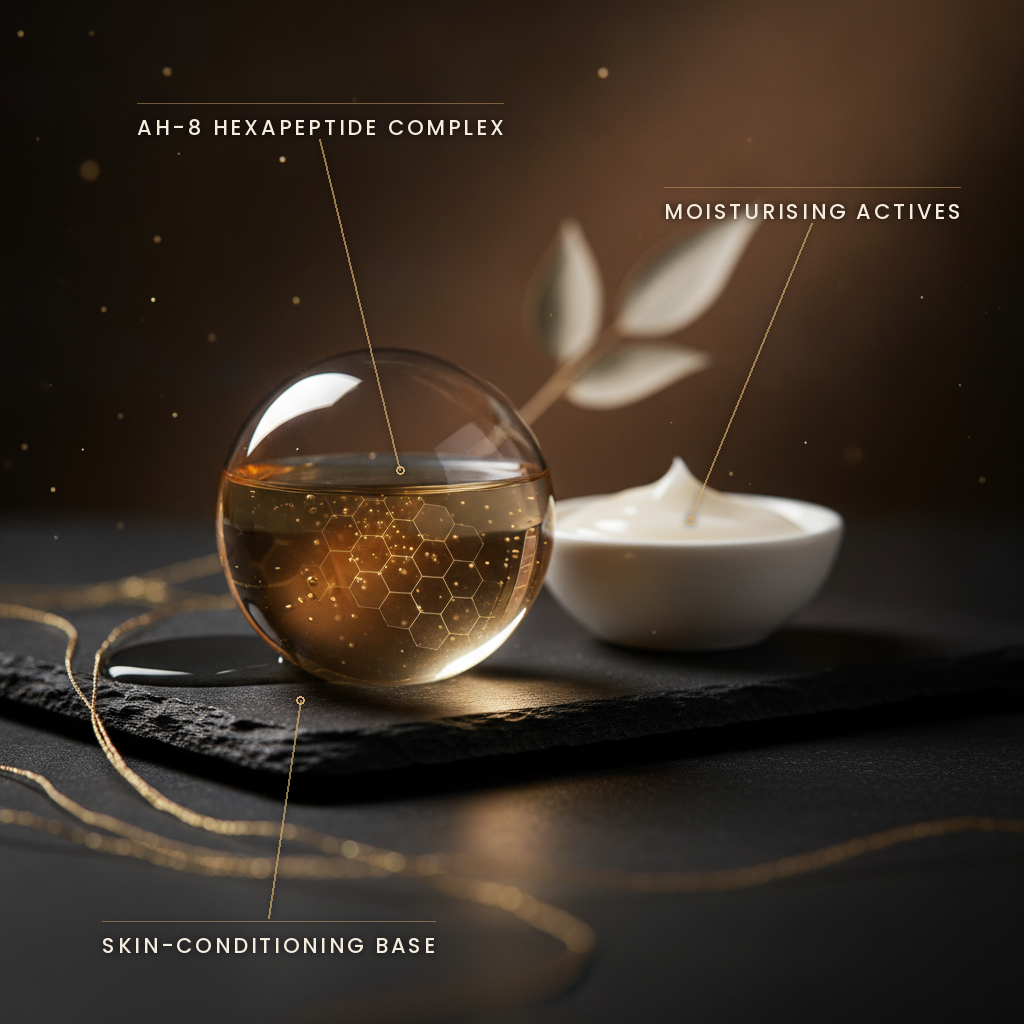 Firming Lifting Neck Cream with AH-8 Hexapeptide — hero ingredients: AH-8 hexapeptide complex, moisturising actives, skin-conditioning base
