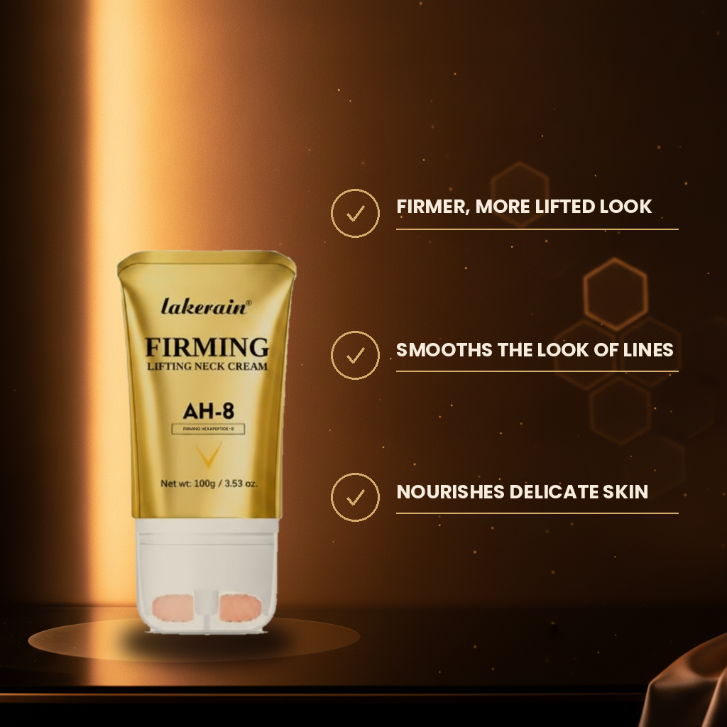 Firming Lifting Neck Cream with AH-8 Hexapeptide — key benefits at a glance