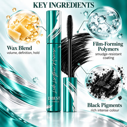 Key ingredients: wax blend, film-forming polymers and black pigments