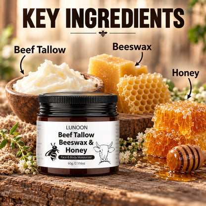 Key ingredients: beef tallow, beeswax and honey
