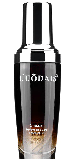 Lodais Perfume Hair Oil Essence Fragrance variant — clear and amber gradient bottle, 60 ml.