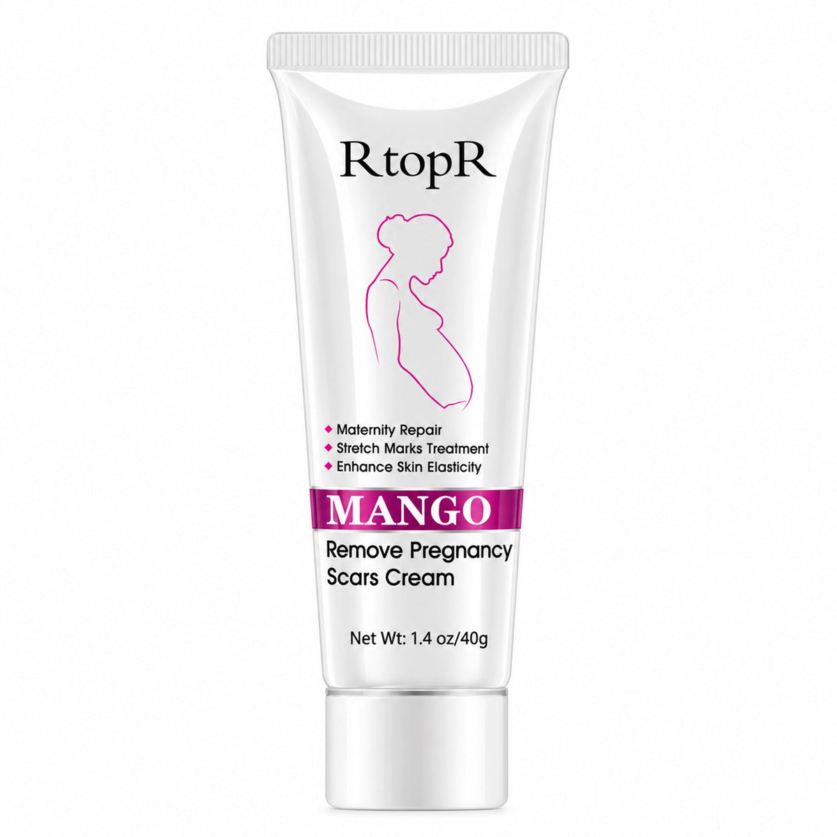 RtopR Mango cream 40 g white tube on a white background