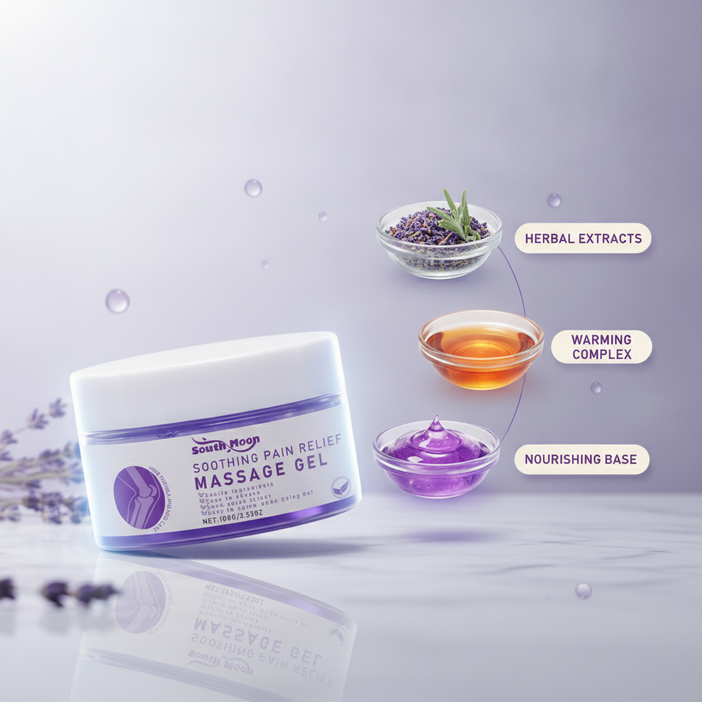 Herbal Warming Massage Gel — ingredient story: herbal extracts, warming complex, nourishing base
