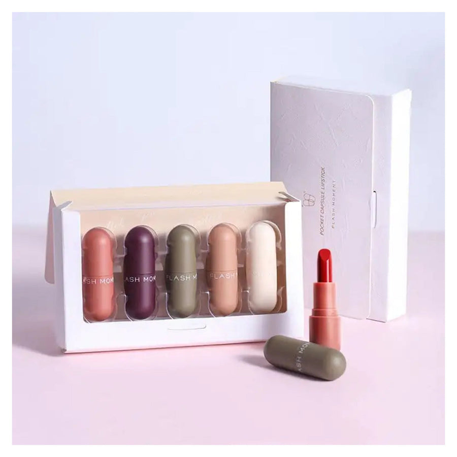 Mini Capsule Lipstick – Moisturizing Color with Long-Lasting Wear — premium secondary source product view