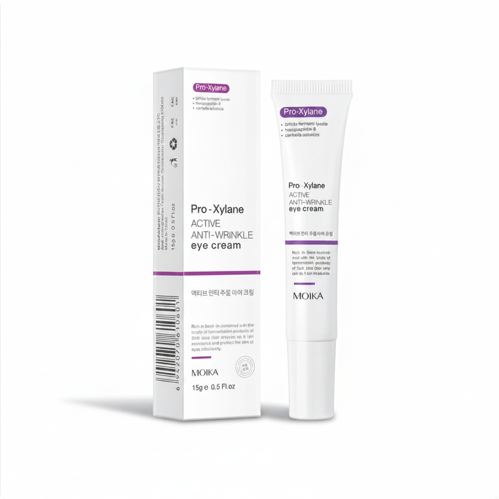Hydrating Anti-Wrinkle Eye Cream 15g — carton and tube packaging shot on white background
