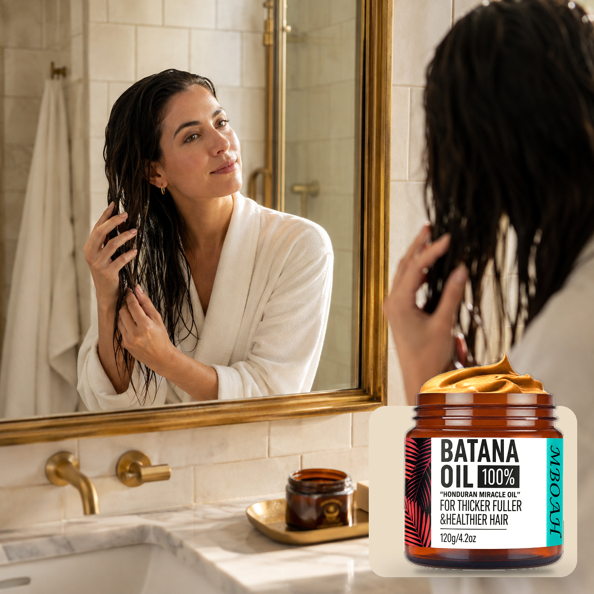 Nourishing Hair Wellness Kit wash day routine with Batana Oil treatment