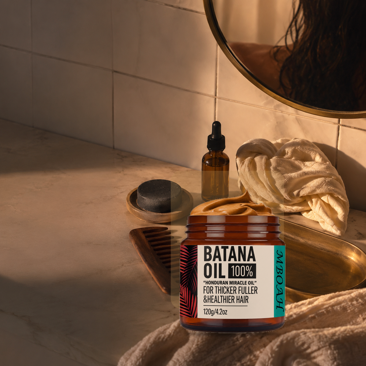 Nourishing Hair Wellness Kit Batana Oil wash day vanity routine