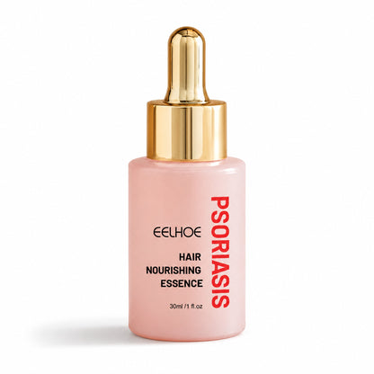EELHOE Hair Nourishing Essence 30 ml pink dropper bottle on a white background