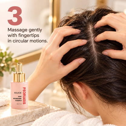 Step 3: massage gently with fingertips in circular motions