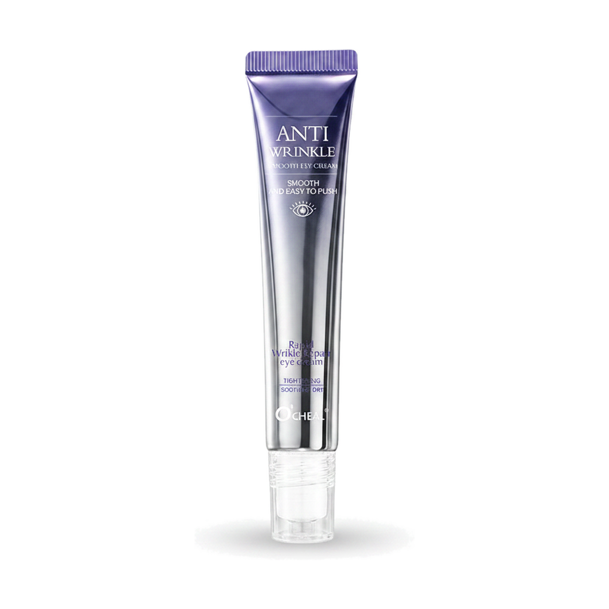 O'CHEAL Anti Wrinkle Rapid Wrinkle Repair eye cream tube — centred product on pure white with soft studio shadow
