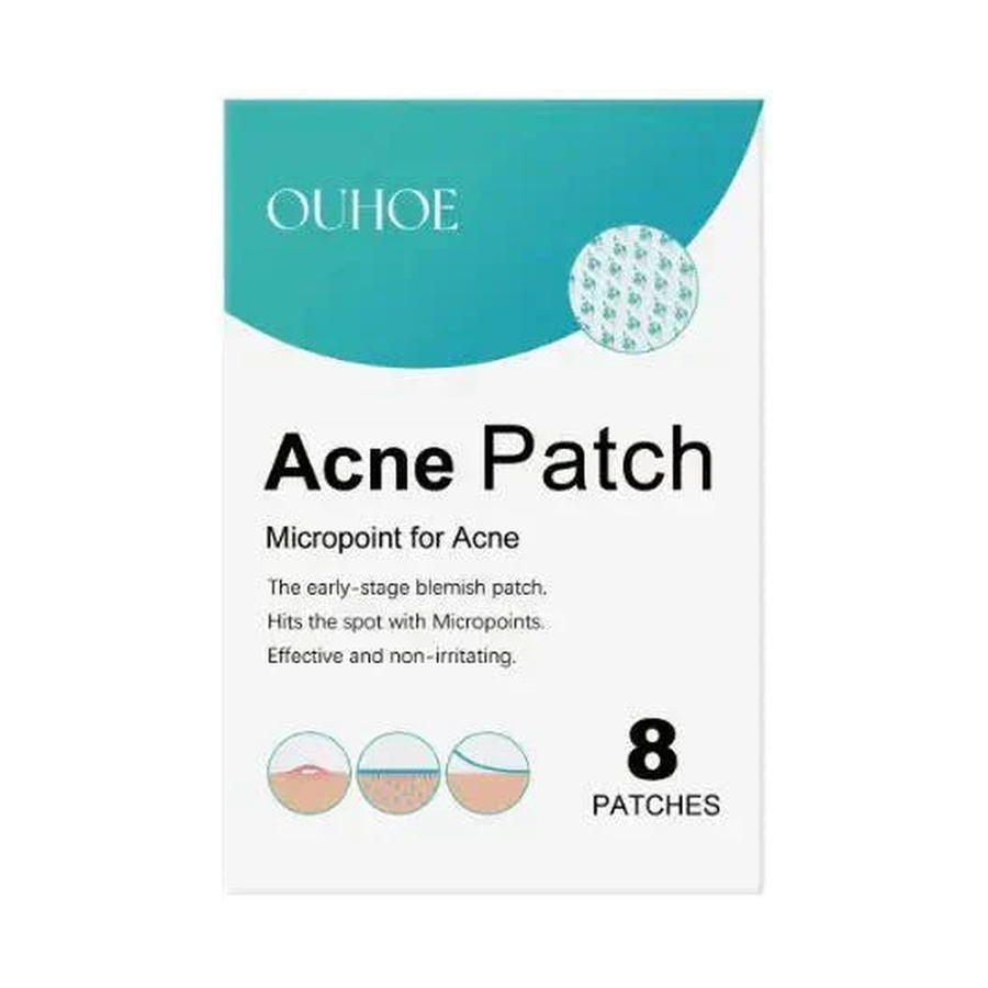 OUHOE Acne Patch, Micropoint, 8 patches — centred product on pure white