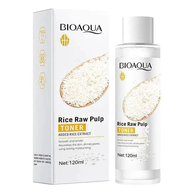 Rice essence hydrating skincare set for glowing skin