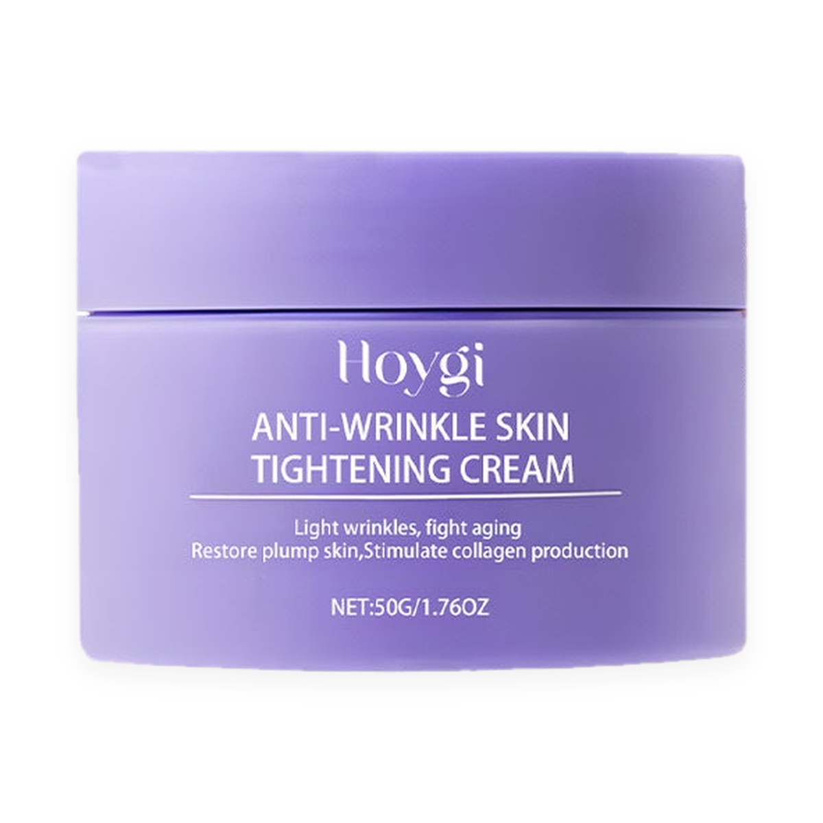 Hoygi Anti-Wrinkle Skin Tightening Cream 50g jar on a pure white background
