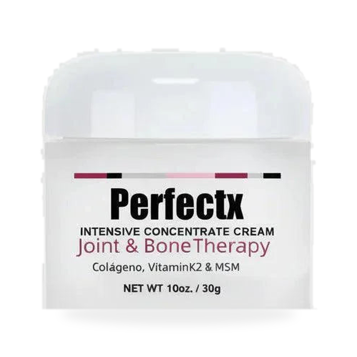 Perfectx Intensive Concentrate Cream jar, 30g — centred product on pure white with soft studio shadow