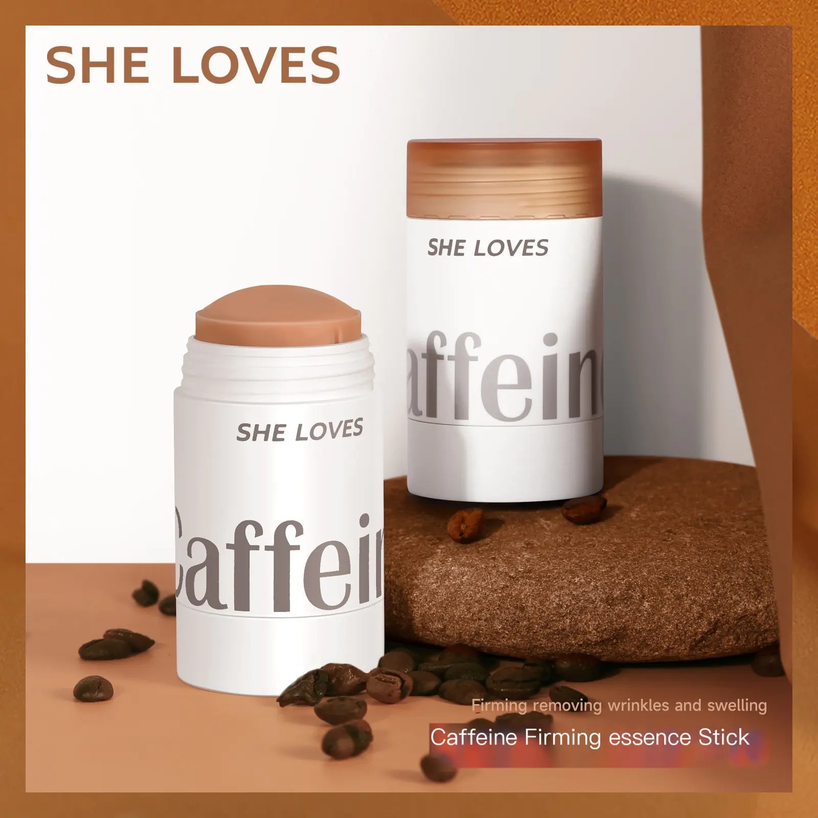 SHELOVES Caffeine Firming Essence Stick for Face & Neck Sheloves