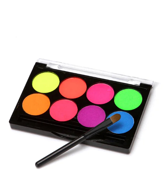 Fluorescent Water-Soluble Body Paint Pigments in 8 Colors Fluorescent