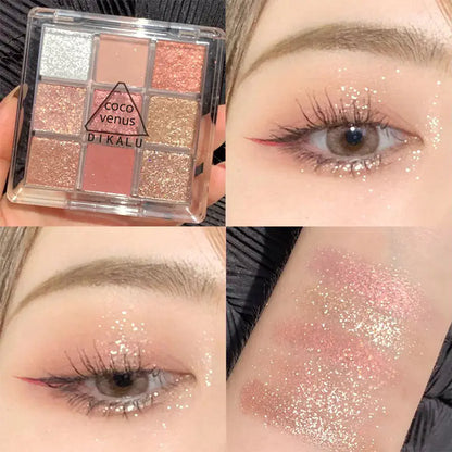 9-Color Eyeshadow Palette for the delicate eye area