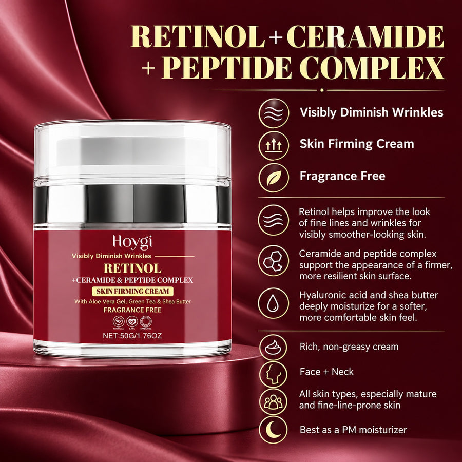Retinol firming cream benefits: visibly diminish wrinkles, skin firming, fragrance free