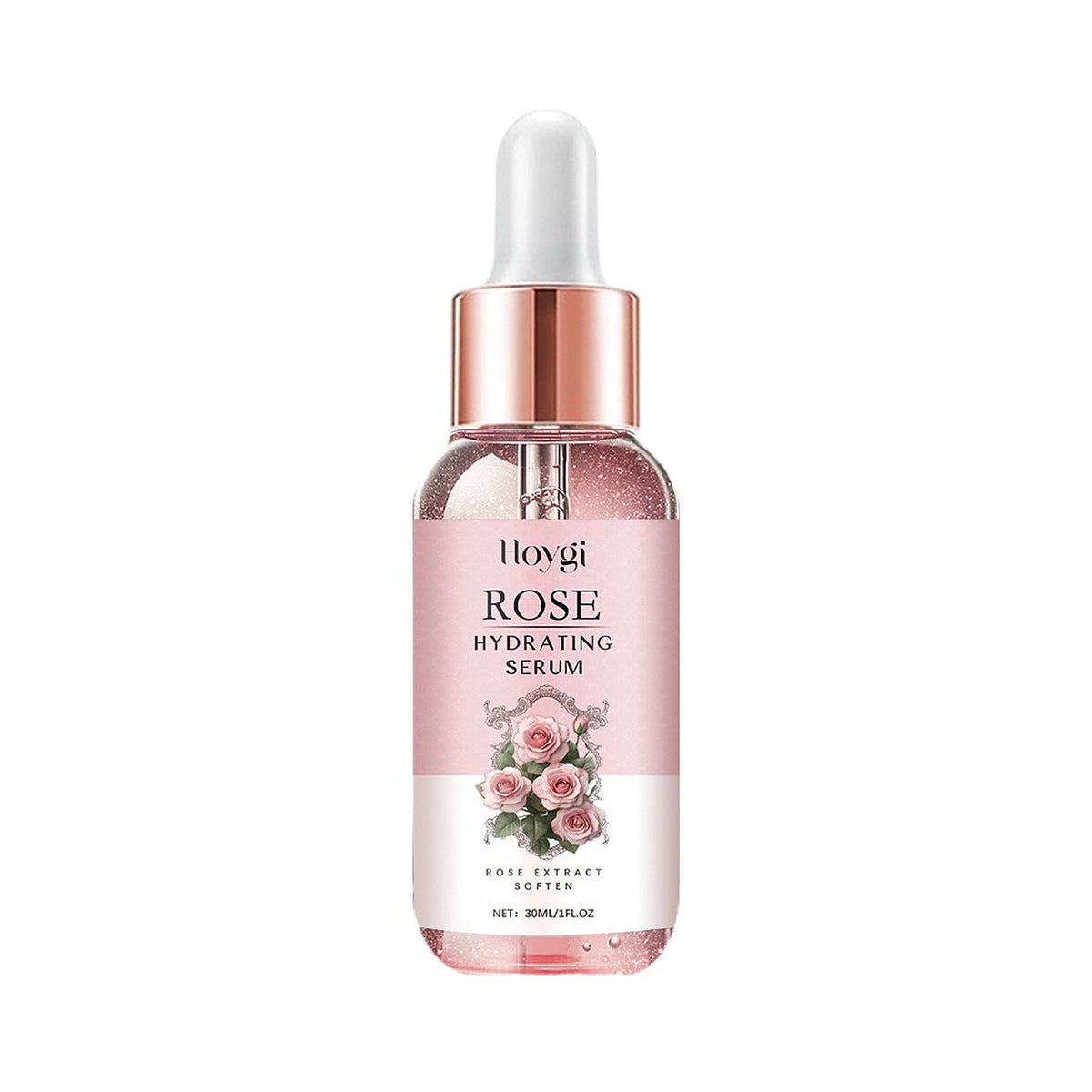Hoygi Rose Hydrating Serum 30ml dropper bottle with rose extract