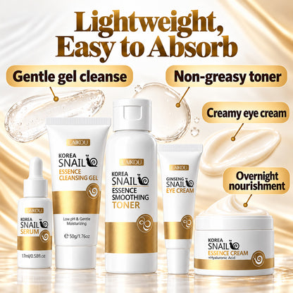 Lightweight, easy-to-absorb textures – gentle gel cleanse, non-greasy toner, creamy eye cream, overnight nourishment