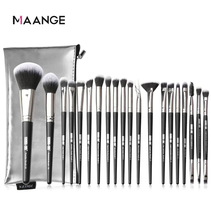20-Piece Makeup Brush Set with Brush Bag Maange