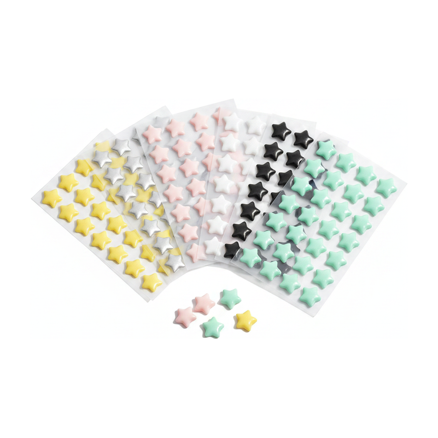 Acne Clarifying Star Patches — patch sheets only, centered hero on white background with soft studio shadow