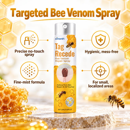 ximonth Tag Recede bee venom spray benefits: precise no-touch spray, hygienic mess-free, fine-mist formula, for small localized areas