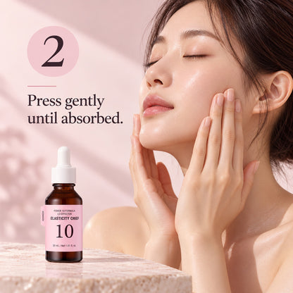 Step 2: press gently until absorbed