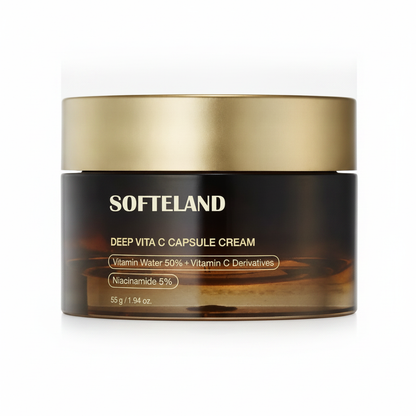 Deep Vita C Capsule Face Cream — centered hero on white background with soft studio shadow