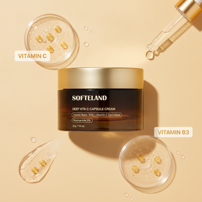Deep Vita C Capsule Face Cream — ingredient formula story with Vitamin C and Vitamin B3