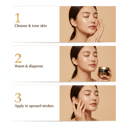 Deep Vita C Capsule Face Cream — how to use step-by-step panel