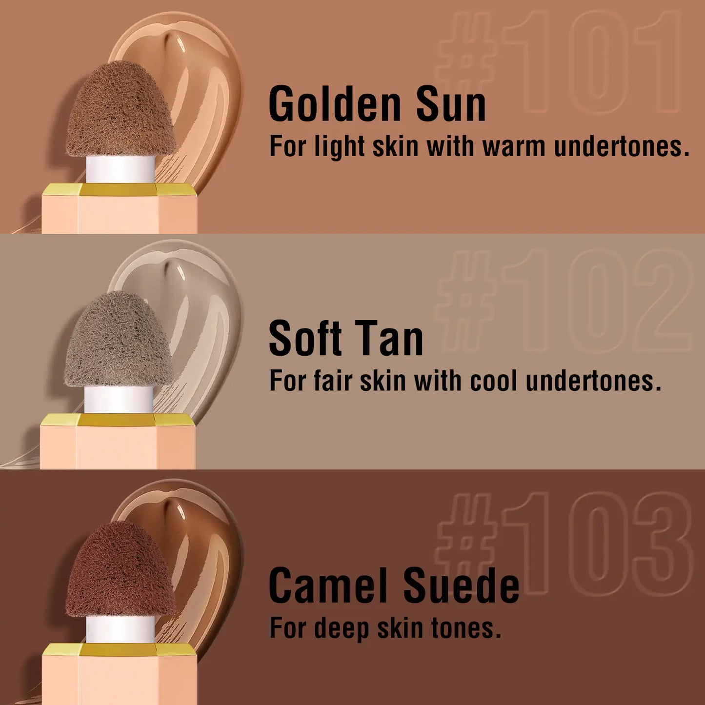 Liquid Foundation with Built-In Sponge – Buildable Coverage, Multi-Shade Formula