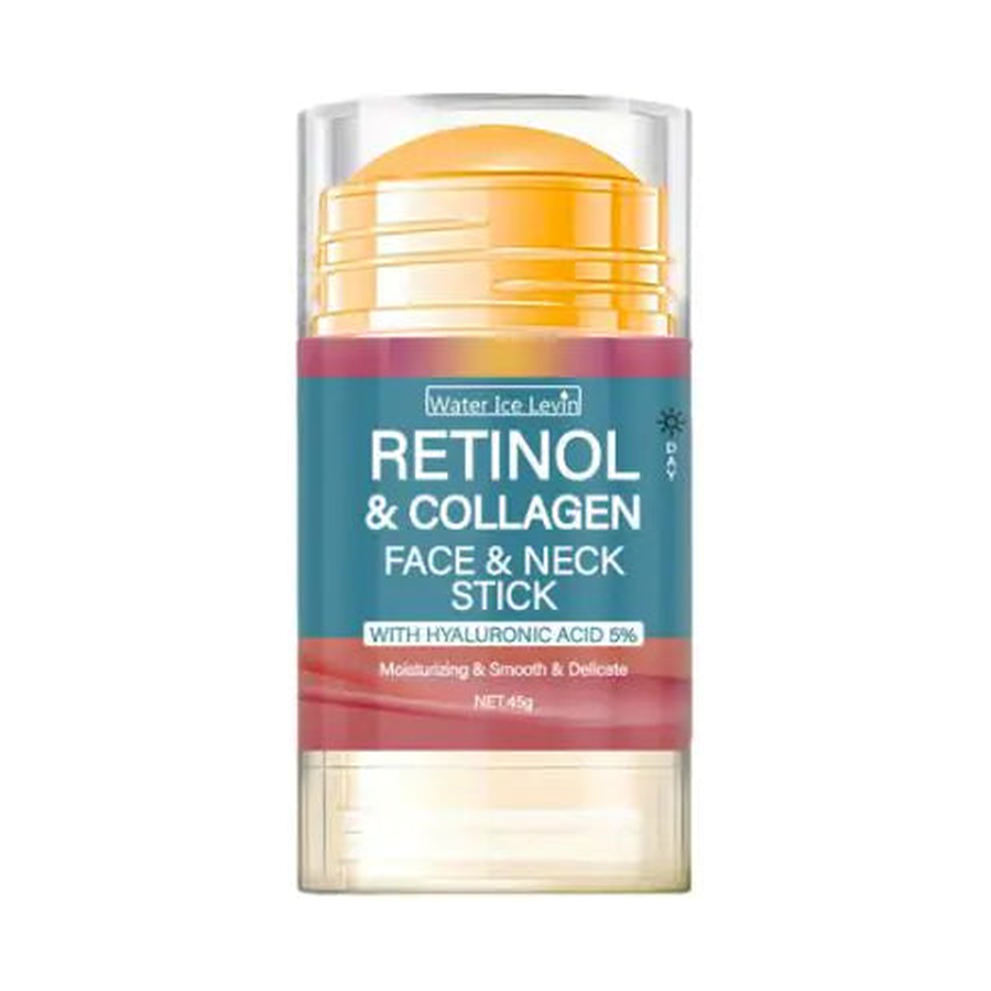 Water Ice Levin Retinol & Collagen Face & Neck Stick 45g, centered product-only hero on pure white