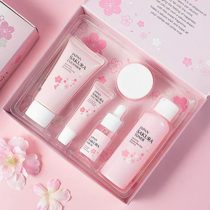 Japan Sakura 5-Piece Moisturizing Skincare Kit – 5-piece set
