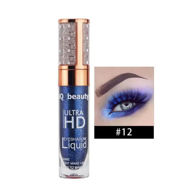 Pearlescent liquid glitter eyeshadow in Blue